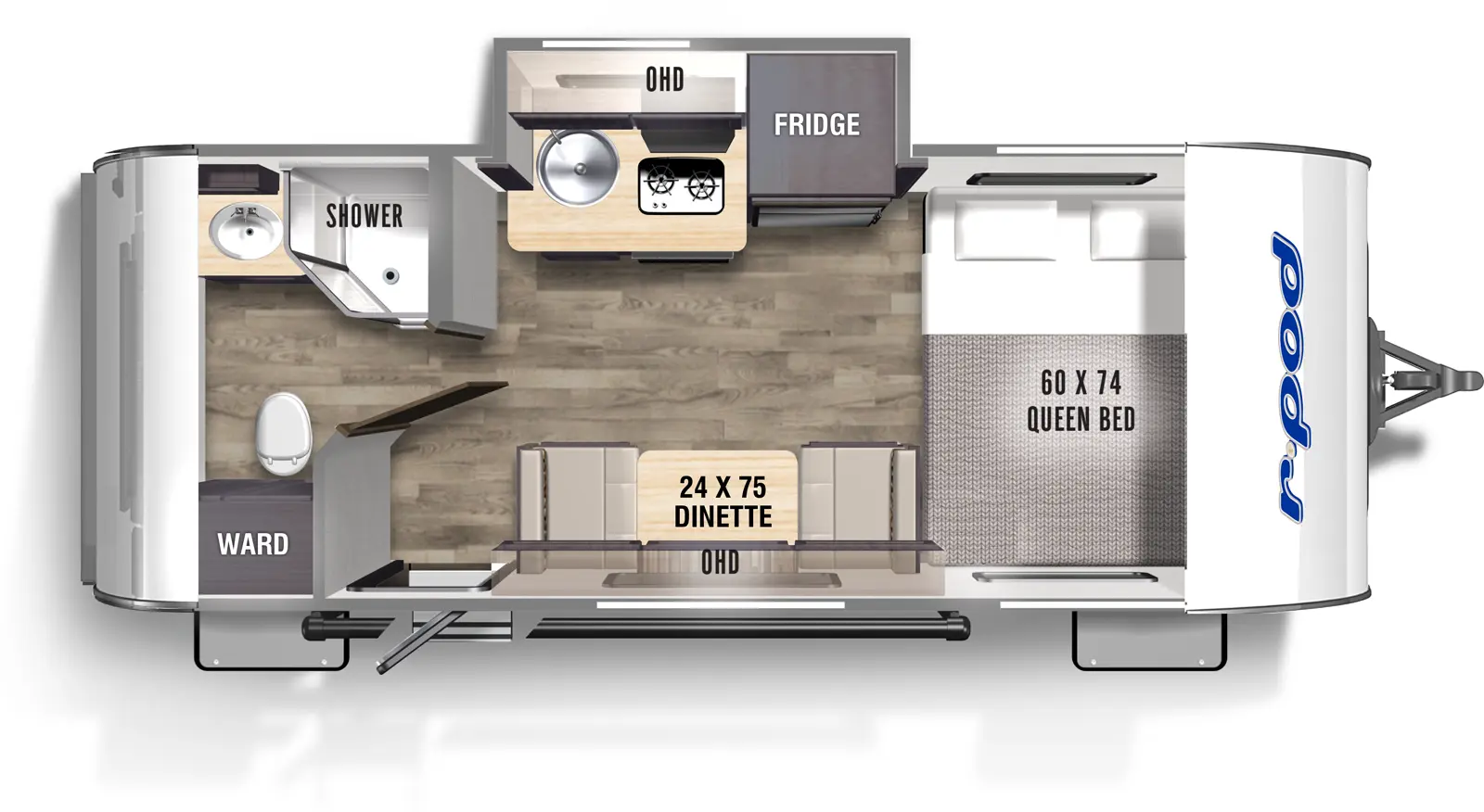 R Pod RP-180C Floorplan